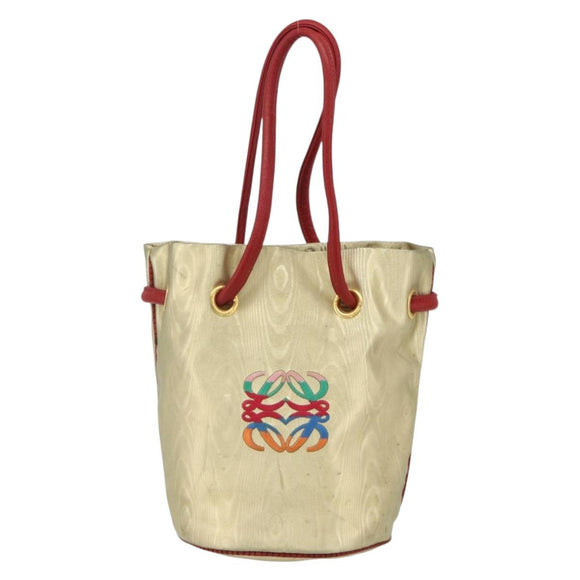 LOEWE Tote Bag Nylon Gold Auth 179154A