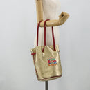 LOEWE Tote Bag Nylon Gold Auth 179154A-20