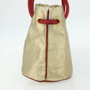 LOEWE Tote Bag Nylon Gold Auth 179154A-4