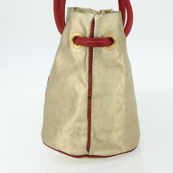 LOEWE Tote Bag Nylon Gold Auth 179154A