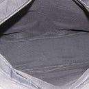 HERMES Her Line MM Hand Bag Canvas Gray Silver Auth 179155A-15