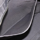 HERMES Her Line MM Hand Bag Canvas Gray Silver Auth 179155A-18