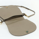 Chloe Nile Hand Bag Leather 2way Gray Gold Auth 179156A-17