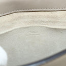 Chloe Nile Hand Bag Leather 2way Gray Gold Auth 179156A-18