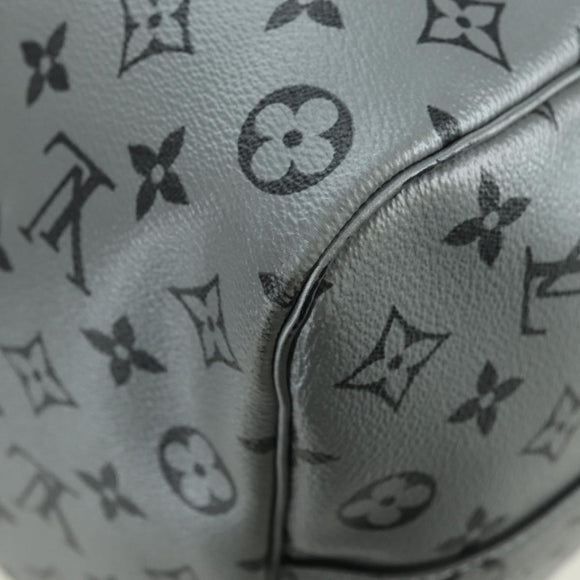 LOUIS VUITTON Monogram Keepall Bandouliere 50 Bag Silver M43848 Auth 179158SAM