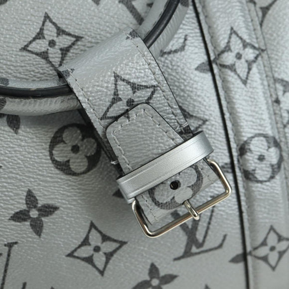 LOUIS VUITTON Monogram Keepall Bandouliere 50 Bag Silver M43848 Auth 179158SAM
