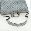 LOUIS VUITTON Monogram Keepall Bandouliere 50 Bag Silver M43848 Auth 179158SAM-8