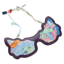 HERMES Eye Mask Silk Blue Auth 179161V-1