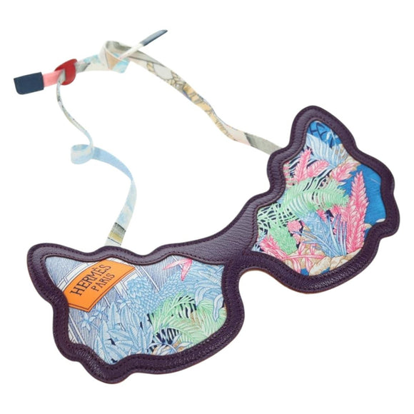HERMES Eye Mask Silk Blue Auth 179161V