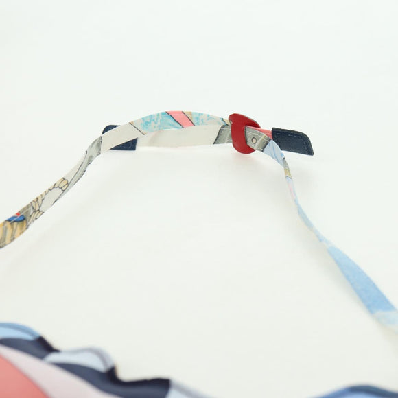 HERMES Eye Mask Silk Blue Auth 179161V