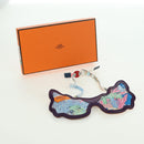 HERMES Eye Mask Silk Blue Auth 179161V-12