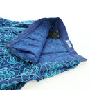 PRADA Skirt Silk Blue Auth 179162A-12