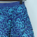 PRADA Skirt Silk Blue Auth 179162A-3