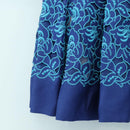 PRADA Skirt Silk Blue Auth 179162A-4