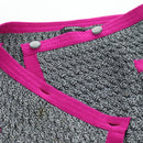 CHANEL Skirt Tweed Gray CC Auth 179163A-10