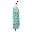 CHANEL One Piece Nylon Green CC Auth 179164M-4
