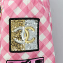 CHANEL Puff Jacket Silk Pink 23C P74093 CC Auth 179165SAM-11