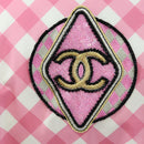 CHANEL Puff Jacket Silk Pink 23C P74093 CC Auth 179165SAM-13