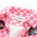 CHANEL Puff Jacket Silk Pink 23C P74093 CC Auth 179165SAM-14
