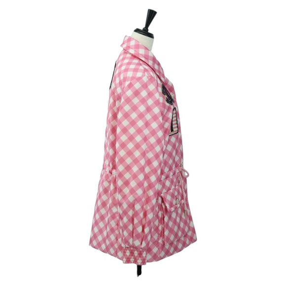CHANEL Puff Jacket Silk Pink 23C P74093 CC Auth 179165SAM