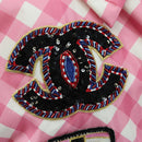 CHANEL Puff Jacket Silk Pink 23C P74093 CC Auth 179165SAM-7