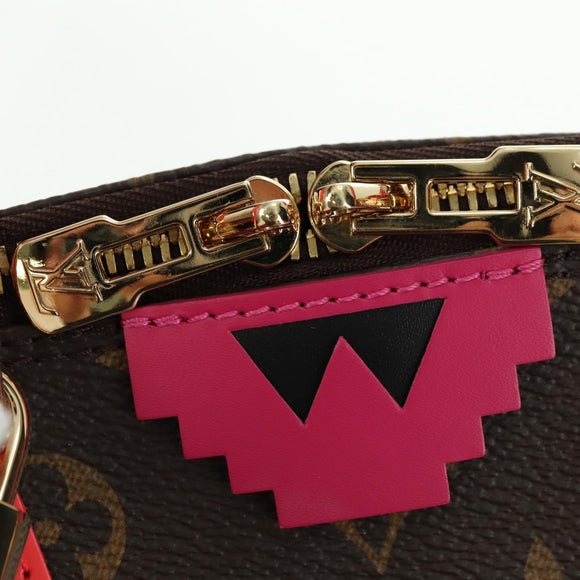 LOUIS VUITTON Monogram Totem Alma PM Hand Bag Flamingo LV Auth 179177SAM