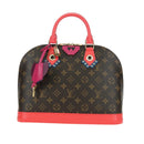 LOUIS VUITTON Monogram Totem Alma PM Hand Bag Flamingo LV Auth 179177SAM-2