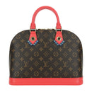 LOUIS VUITTON Monogram Totem Alma PM Hand Bag Flamingo LV Auth 179177SAM-3