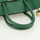HERMES Birkin 35 Hand Bag Leather Green Gold Auth 179183SAM-7