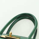 HERMES Birkin 35 Hand Bag Leather Green Gold Auth 179183SAM-8