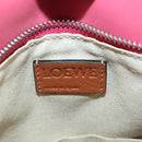 LOEWE Puzzle Bag Small Hand Bag Leather 2way Multicolor Silver Auth 179185SV-21