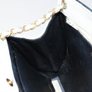 CHANEL Matelasse Chain Shoulder Bag Leather White Gold CC Auth 179186-19