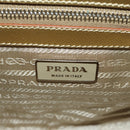 PRADA Hand Bag Safiano leather Gold Auth 179187SV-20