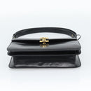 GUCCI Shoulder Bag Leather Black Gold Auth 179201A-12
