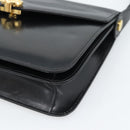 GUCCI Shoulder Bag Leather Black Gold Auth 179201A-13