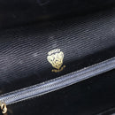 GUCCI Shoulder Bag Leather Black Gold Auth 179201A-18