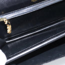GUCCI Shoulder Bag Leather Black Gold Auth 179201A-19