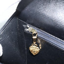 GUCCI Shoulder Bag Leather Black Gold Auth 179201A-22