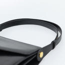 GUCCI Shoulder Bag Leather Black Gold Auth 179201A-8