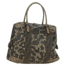 FENDI Zucca Canvas Hand Bag Beige Auth 179203SM-1