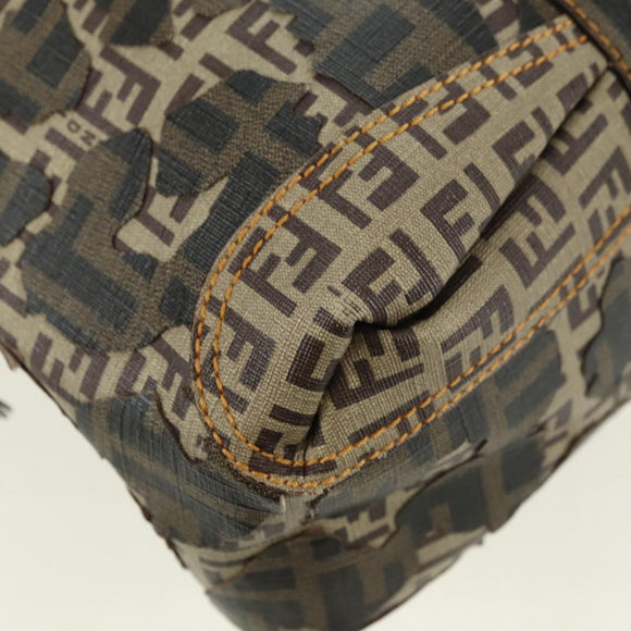 FENDI Zucca Canvas Handtasche Beige Auth 179203SM