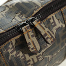 FENDI Zucca Canvas Hand Bag Beige Auth 179203SM-14