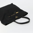 PRADA Tote Bag Nylon Black Gold Auth 179207-6