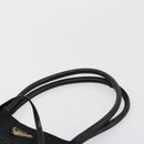 PRADA Tote Bag Nylon Black Gold Auth 179207-8