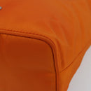 PRADA Shoulder Bag Nylon Orange Silver Auth 179208A-10