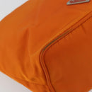 PRADA Shoulder Bag Nylon Orange Silver Auth 179208A-11