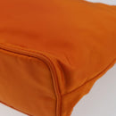 PRADA Shoulder Bag Nylon Orange Silver Auth 179208A-12