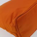PRADA Shoulder Bag Nylon Orange Silver Auth 179208A-13