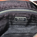 PRADA Shoulder Bag Nylon Orange Silver Auth 179208A-16