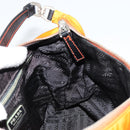 PRADA Shoulder Bag Nylon Orange Silver Auth 179208A-19
